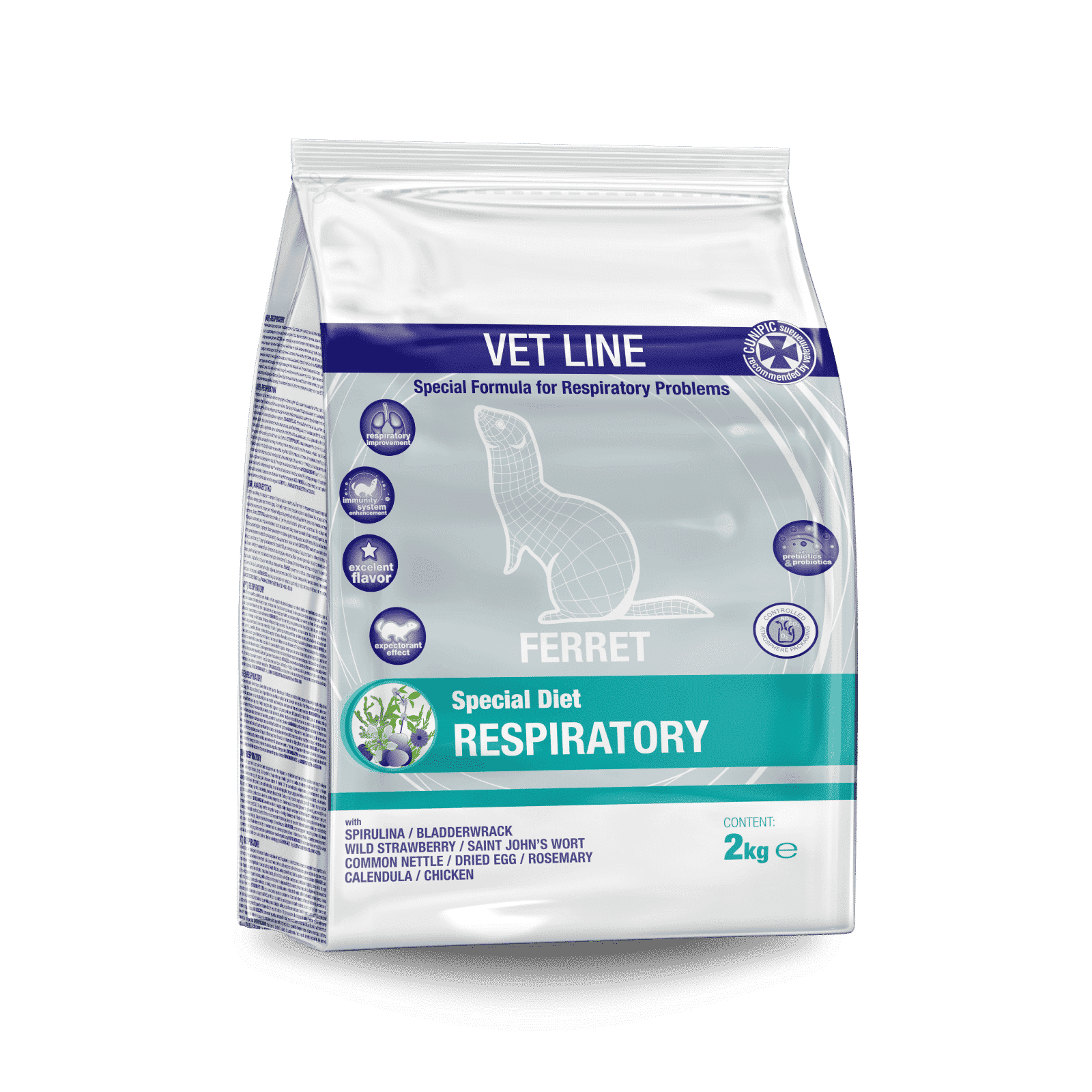 Vet Line Respiratory para Hurones 2 Kg Cunipic
