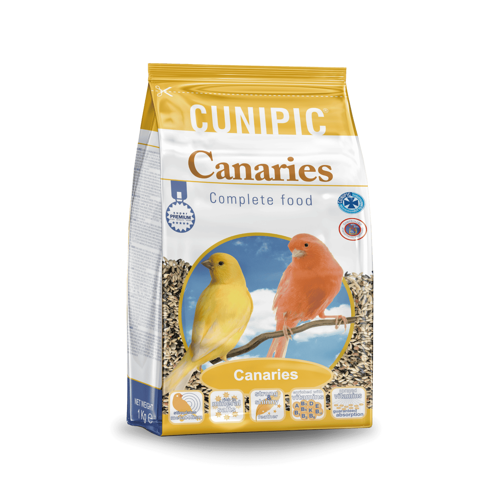 Alimentación Súper Premium para Canarios Cunipic