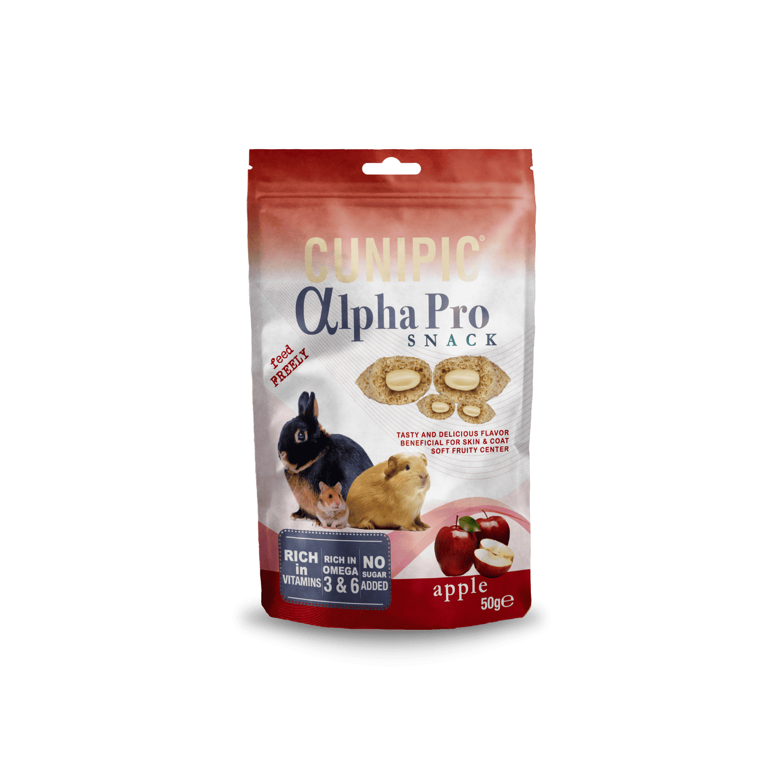 Alpha Pro Snack de Manzana 50 g Cunipic