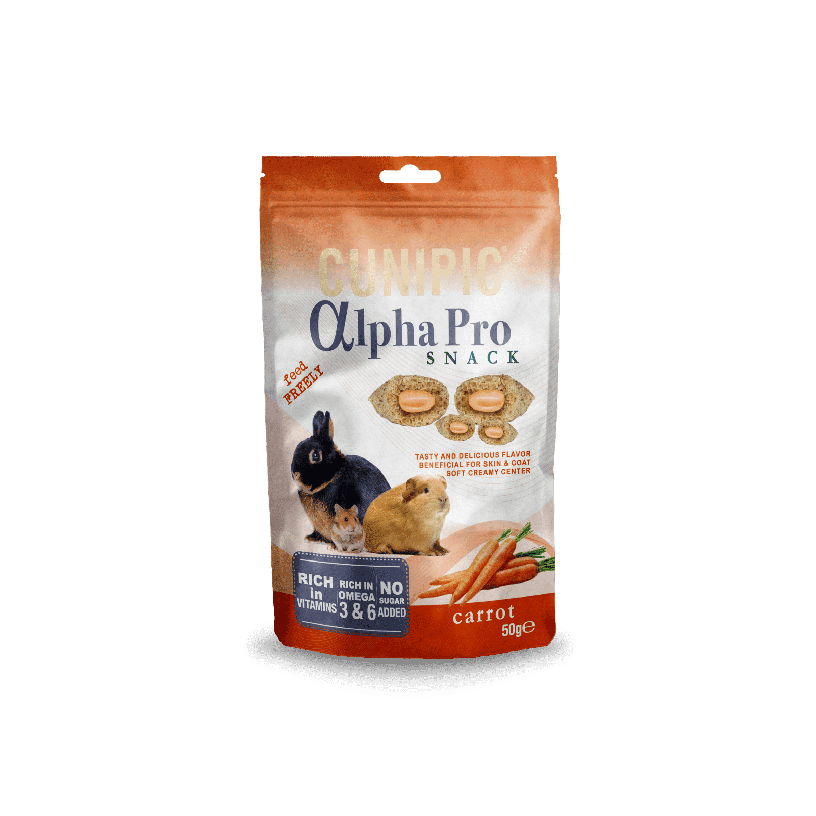 Alpha Pro Snack de Zanahoria 50 g Cunipic
