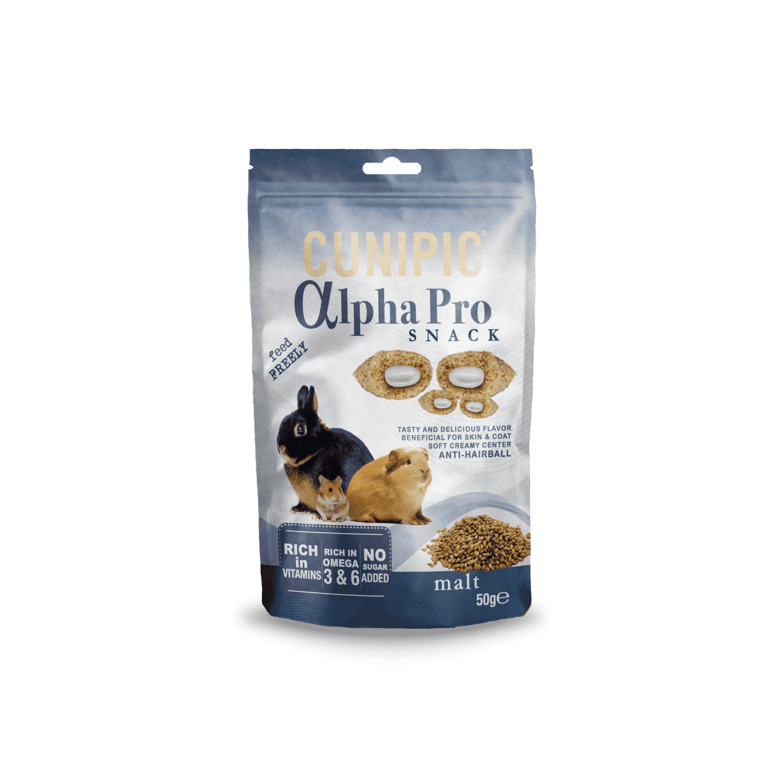 Alpha Pro Snack de Malta 50 g Cunipic