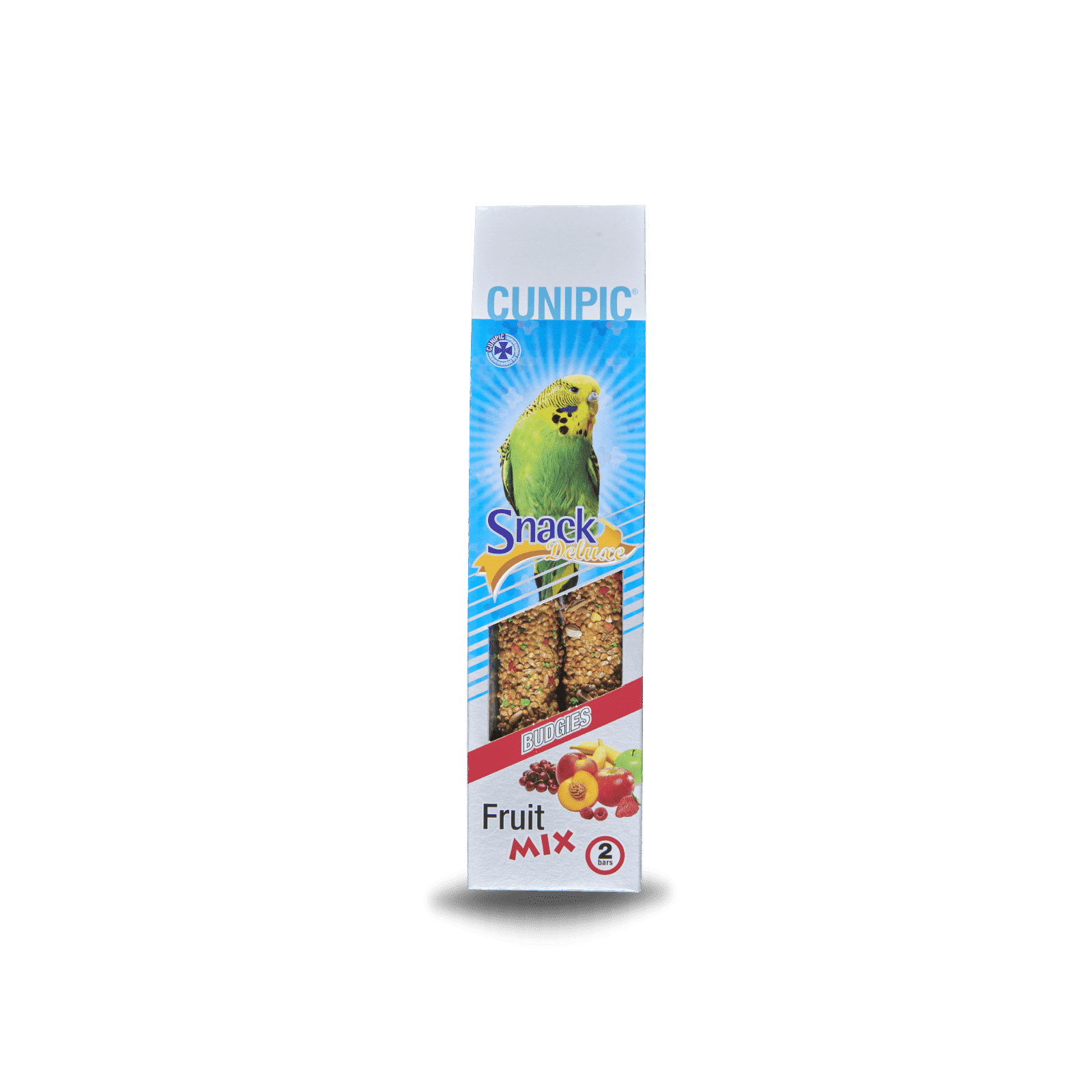 Barritas Snack Deluxe de semillas y frutas para periquitos 60 g Cunipic
