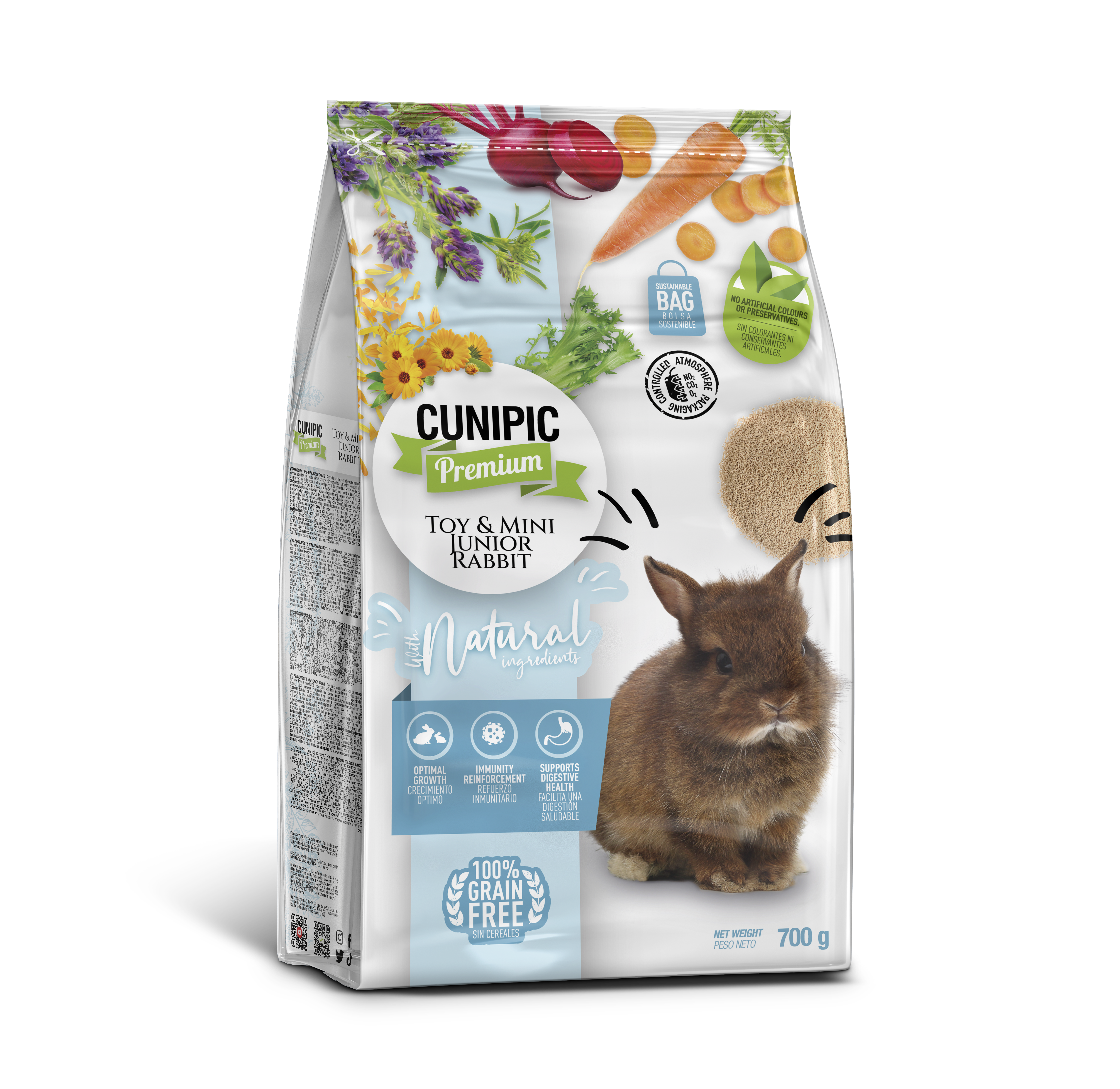 Alimento Premium para Conejo Baby Toy, Mini y Súper Toy