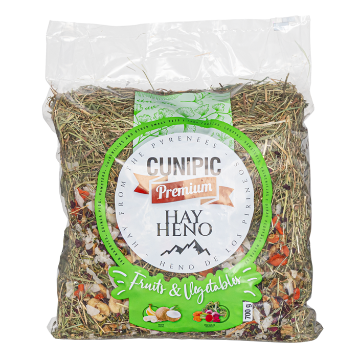 Heno Premium con Frutas y Verduras 700 g Cunipic